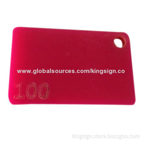 Red Acrylic Sheet, Organic Material, 3mm Thickness